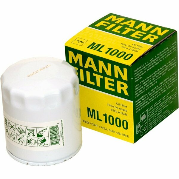 Mann Filter American Motors 80-82 Concord/81-84 Eagl Oil Filter, Ml1000 ML1000